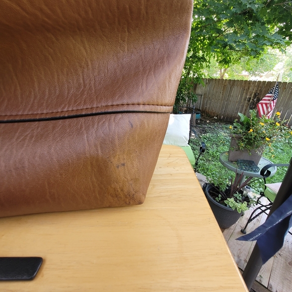 Calvin Klein Reversible Tote With Pouch, Faux Leather Black Brown, Shoulder Bag - Picture 6 of 12